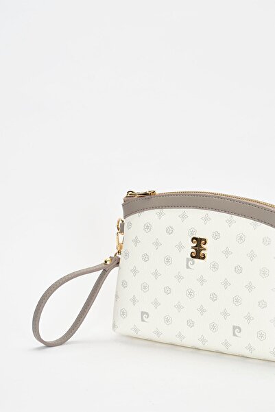 Pierre Cardin Beyaz Monogram Kadın Portföy & Clutch Çanta 05PO22Y1547