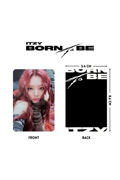 Kpop Dünyasi ITZY '' Born to Be '' Limited Photocards Set B