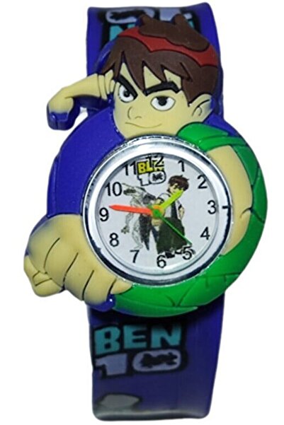ZAVİRA Çocuk Kol Saati Patlı Kordon Patpat Figürlü Benten Ben10