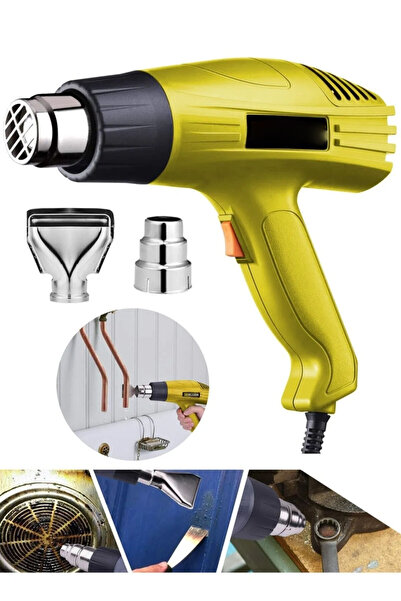 MOONSHOP Pro Alman Teknoloji 3900 Wf Darbeye Dayanıklı Kademeli Sıcak Hava Tabancası Hediyeli Ürün