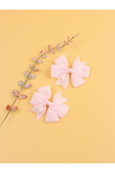 Diloshtrend Design Çocuk Genç Grogren Saten Fiyonk Toka Pens 2 'li