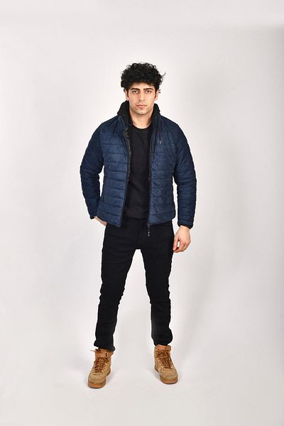 Rodi Slim Fit Hooded Stand Collar Men's Suede Coat 1674 Ds23ke231674