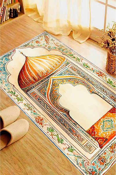 eco concept Luxury Prayer Rug, Prayer Prayer Rug, Dowry, 70x120, Soft Prayer Rug