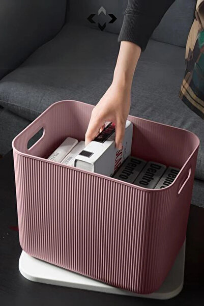 Bayev 4 Pieces 21 Lt Storage Purple Closet Organizer Toy and Laundry Basket Clothes Storage Box