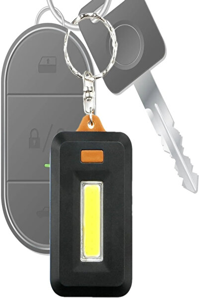 Dahaus Taşınabilir Pilli Fener Cob Led Seyahat Feneri Cep Boyutlu Anahtarlıklı