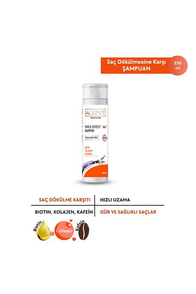 Acto Aclınd ®   Triple Effect Shampoo Anti-Hair Loss Shampoo 250 ml