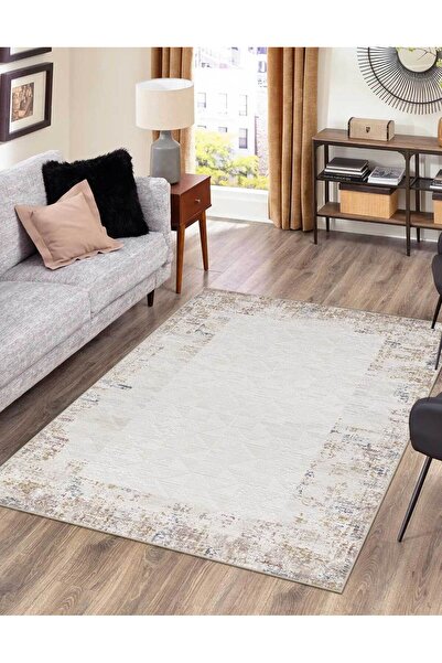 FABBHOME Modern Dijital Baskı Dört Mevsim Yıkanabilir Kaymaz Taban Salon Halı...