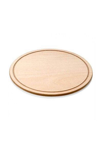 TOPTANFONİ طبق بيتزا خشبي بساط بيتزا 34 سم