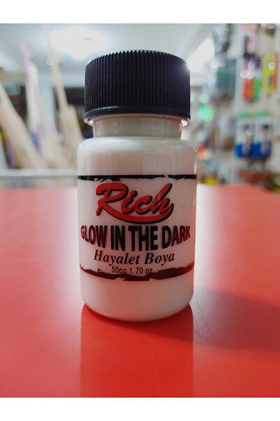 Rich Glow in the dark hayalet boya gece parlayan boya 50cc NATUREL YEŞİL