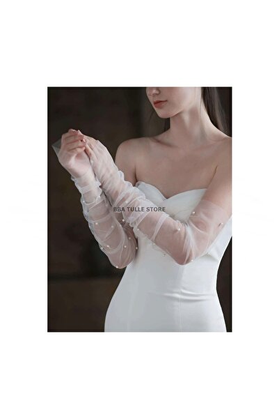 BBA TULLE STORE Düz Lastikli Kolluk ,Nikah kolluk,Düğün,Kolluk,Kına Kolluk,Ge...