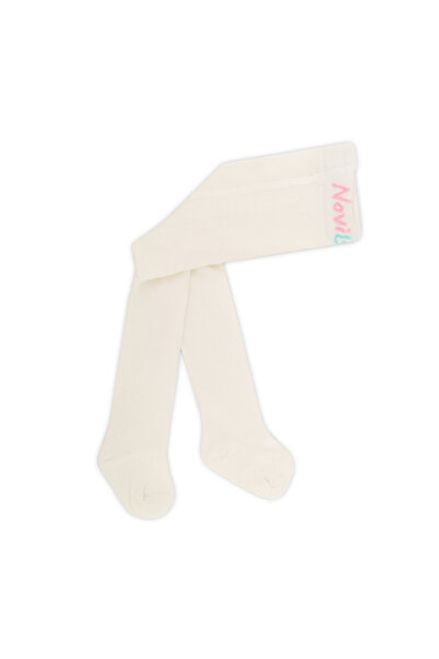 Novibaby 4-Piece Baby Cotton Pantyhose, Children's Newborn Cotton Girls Boys School Socks, White Ecru Pink Vs