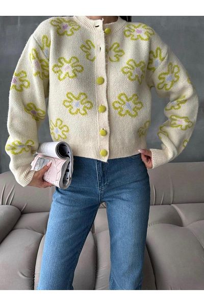 Sobe Women's Short Cardigan Floral Pattern