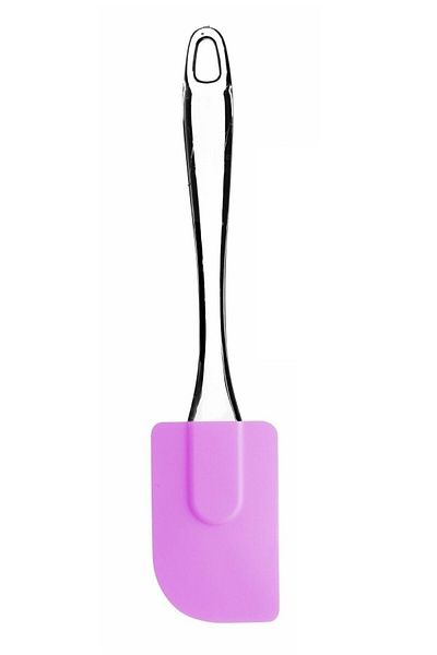 Trouvaille Silicone Egg Brush And Spatula Drop Handle Silicone Dough Spatula Oil Brush Purple Spatula Brush