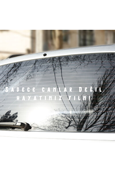 Shiny AS Sadece Camlar Değil Hayatımız Film Araba Camı Yazısı