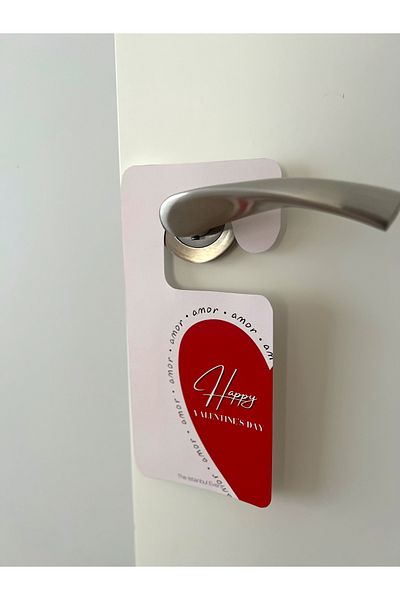 The Istanbul Event Valentine's Day Heart Door Handle Hanger - Happy Valentine's Day
