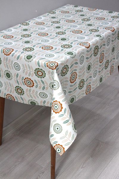 DDHOME Lined Erasable PVC Oilcloth Tablecloth 121-A