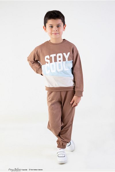 Harika KIDS Σετ φόρμας Boy's Stay Cool με εμπριμέ πλεκτό Basic