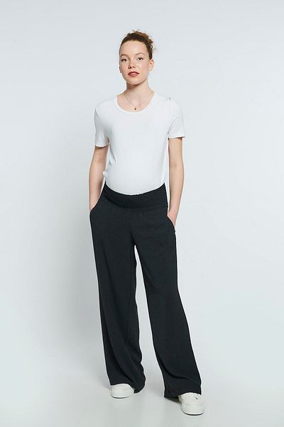 LYN MAMA Pantaloni negri de maternitate Raven