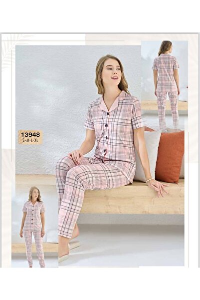 Sevim 13948 DÜĞMELİ PİJAMA TAKIM