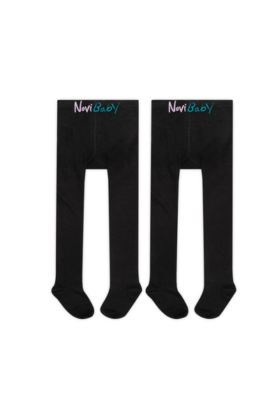 Novibaby 2 Pack Baby Cotton Pantyhose, Children's Newborn Cotton Girls Boys School Socks, White Ecru Pink