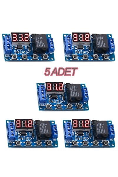 usmtekno 5 Adet Zamanlayıcı Modül Dijital Zaman Ayarlı Modül Röle Kuluçka Mak...