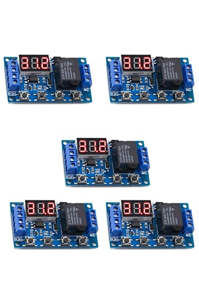 usmtekno 5 Adet Zamanlayıcı Modül Dijital Zaman Ayarlı Modül Röle Kuluçka Makinesi Modülü
