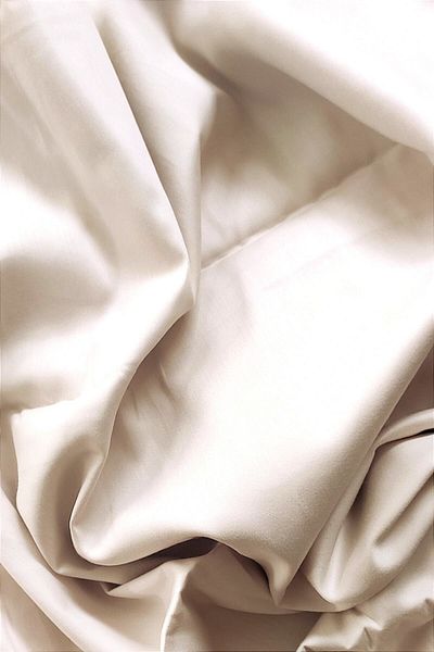 CollessiaHome 100% Cotton Satin Double Flat Sheet Set (WITHOUT RUBBER) 240x260 Cm - Light Beige