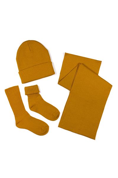 nettofit Women's Winter Wool Scarf Beanie Socks Set Scarf+Beanie+2 Pairs of Socks