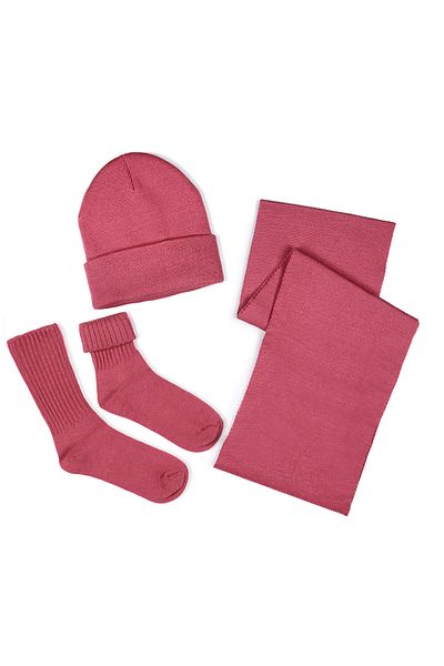 nettofit Women's Winter Wool Scarf Beanie Socks Set Scarf+Beanie+2 Pairs of Socks