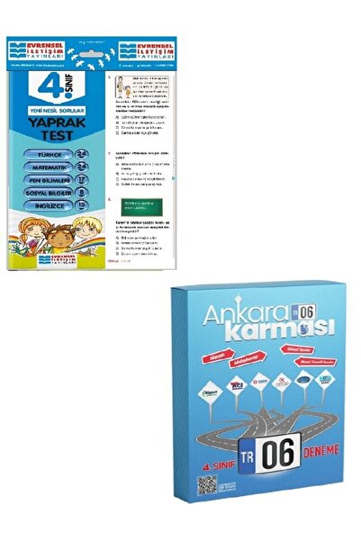 Evrensel İletişim Yayınları 4.sınıf Tüm Dersler Evrensel Iletişim Yaprak Test...