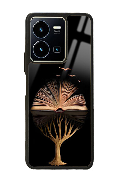 Spoyi Vivo Y35 Kitap Tasarımlı Glossy Telefon Kılıfı