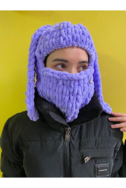 nancastore tavşan kulaklı taş detaylı balaclava
