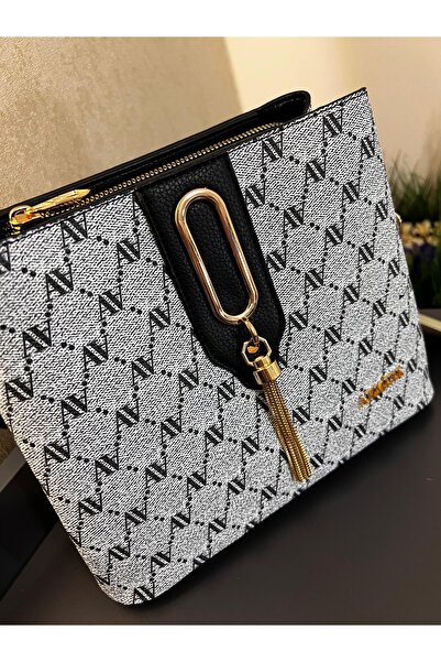 Armine ARM.361.GREY Geantă de mână din piele Konbin de culoare specială Armine, concepută ca geantă de mână și braț