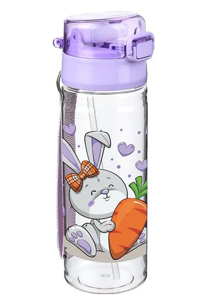 Relaxion 500ml Shockproof Water Bottle with Straw Bottle BPA Free RLX435-Rabbit