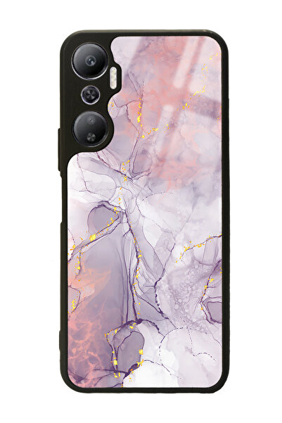 Spoyi Infinix Hot 20 Fuchsia Marble Design Glossy Phone Case