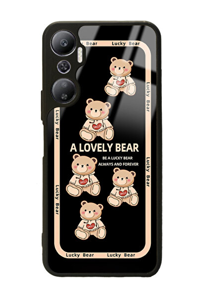 Spoyi İnfinix Hot 20 Lucky bear Tasarımlı Glossy Telefon Kılıfı