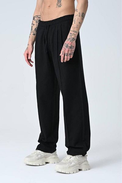 FRANKNESS JEANS Loose Cut 100% Linen Fabric Pleated Baggy Pants