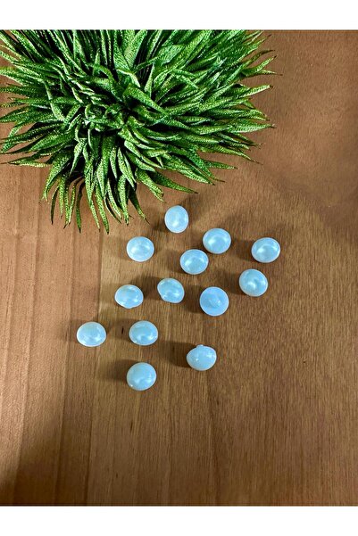 e tuhafiye 10 PIECES PEARLED WHITE HALF PEARL BUTTON (1 CM)