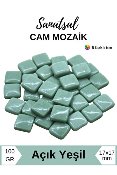 Sanatsal Mozaik Sanatsal Cam Mozaik Taşı (17x17mm 100gr)