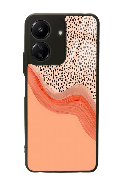 Spoyi Xiaomi Redmi 13C Glossy Phone Case with Nude Speckle Design
