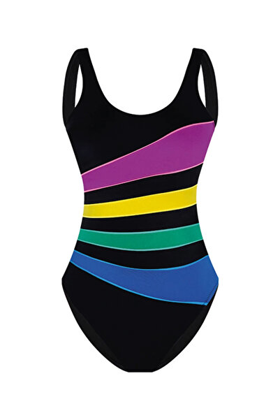 Bonesta Parçalı Renkli U Yaka Mayo