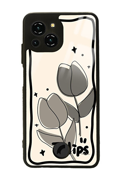 Spoyi Reeder S23 Pro Max Tulips Tasarımlı Glossy Telefon Kılıfı