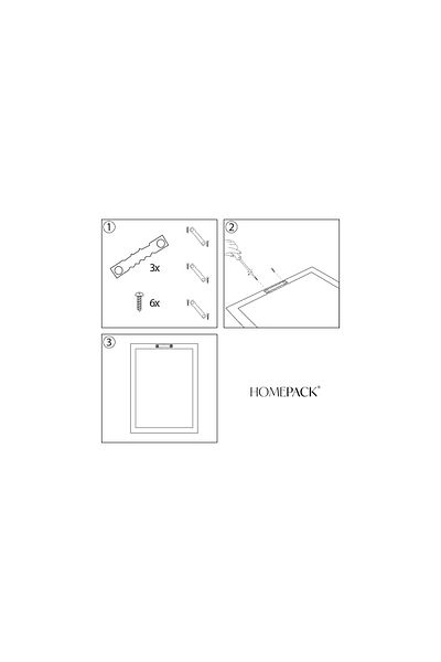 HOMEPACK Set de pictură înrămat de 6 piese Pictură poster modernă Six-031