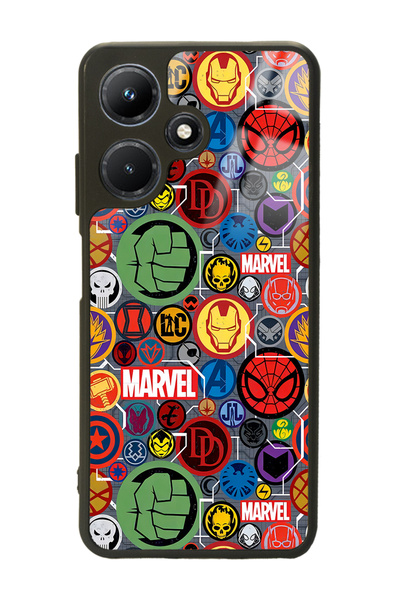 Spoyi Infinix Hot 30I Marvel Face Design Glossy Phone Case