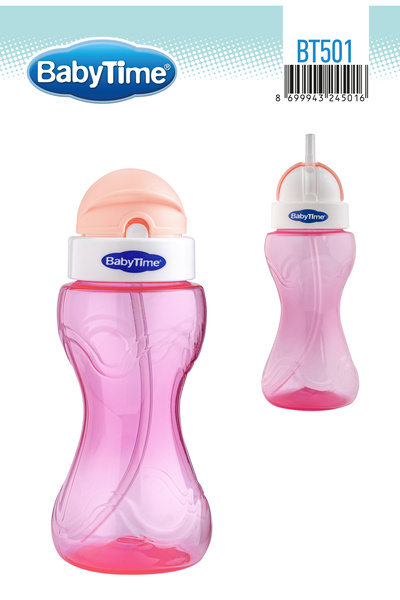 Babytime Bt501 Drinker with Straw 250 ml Pink