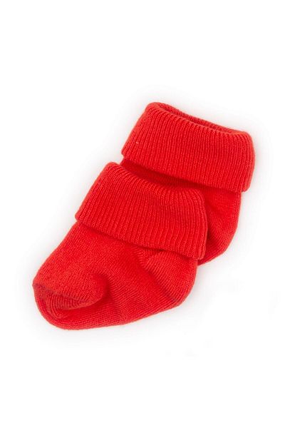 Novibaby 2 Pack Bamboo Baby Socks I Rudy I Red Newborn Baby Girl Boy Socks
