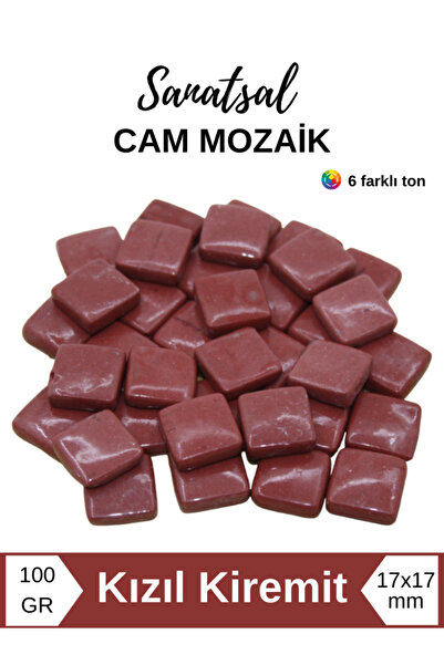 Sanatsal Mozaik Sanatsal Cam Mozaik Taşı (17x17mm 100gr)