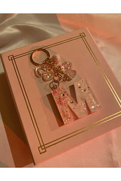 TATLIŞ سلسلة مفاتيح مصنوعة يدويًا من الإيبوكسي، قطعة واحدة