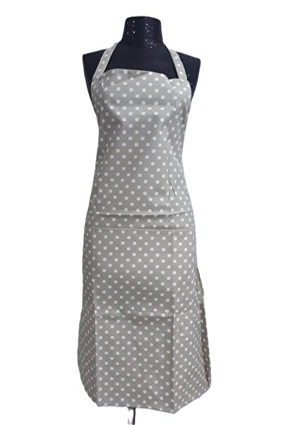sevilya Zenica Mutfak Önlüğü Modeli-puanlı Bej