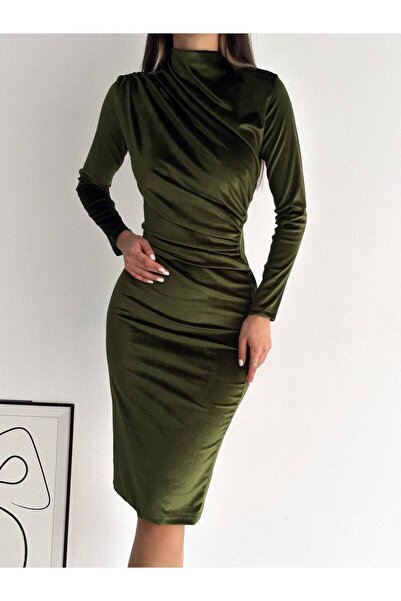 BAL Collections Velvet Long Sleeve Dress